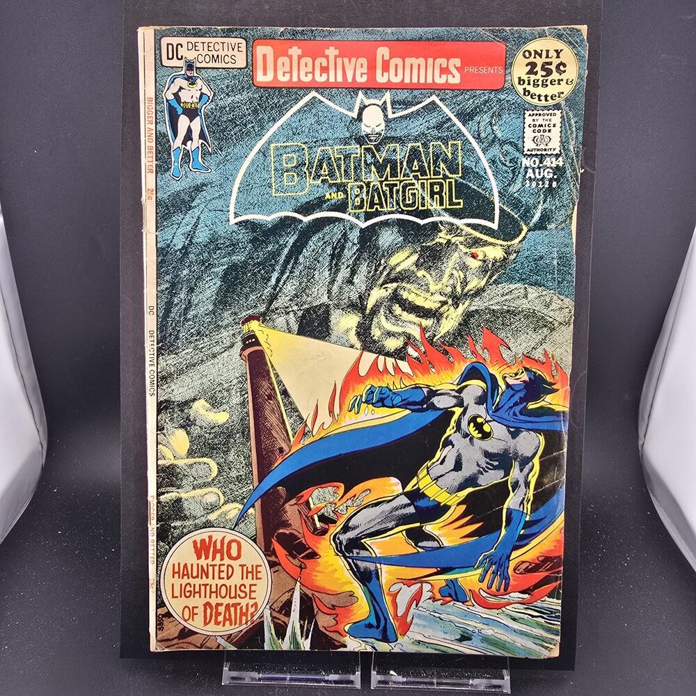 Detective Comics #414 (1971) FN/VF Neal Adams Cover Batman Batgirl Giant DC